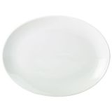 Plato ovalado de porcelana 25.4cm / 10 ” (6 und.)