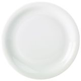 Plato de borde estrecho de porcelana 24cm / 9.25 ” (6 und.)
